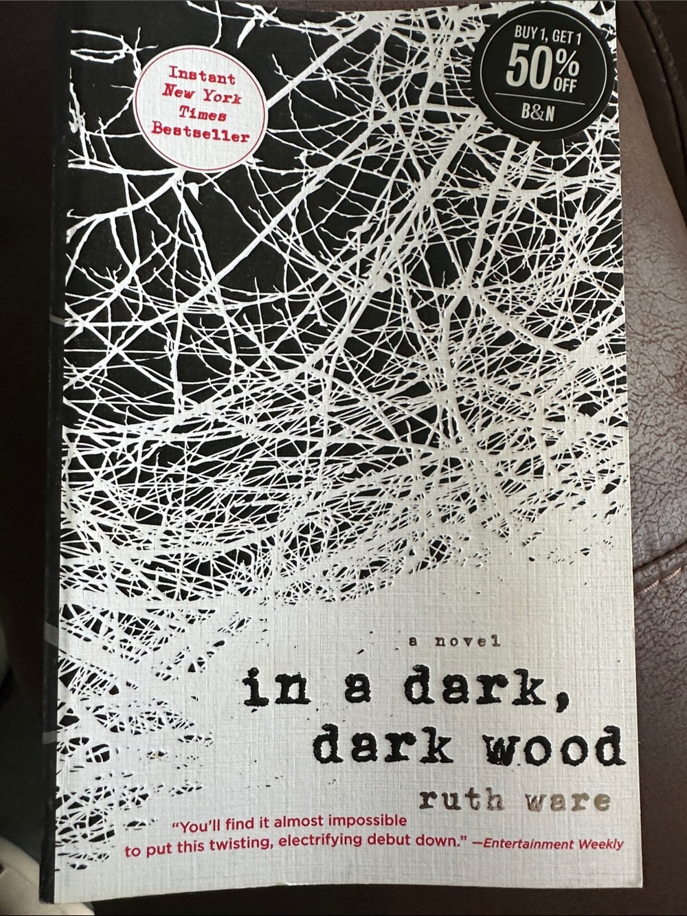 "In a Dark, Dark Wood" Paperback in Black and White
